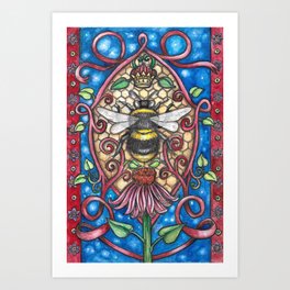 Bee Royalty Art Print