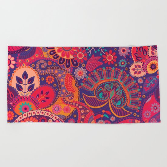 Shabby flowers #24 Beach Towel
