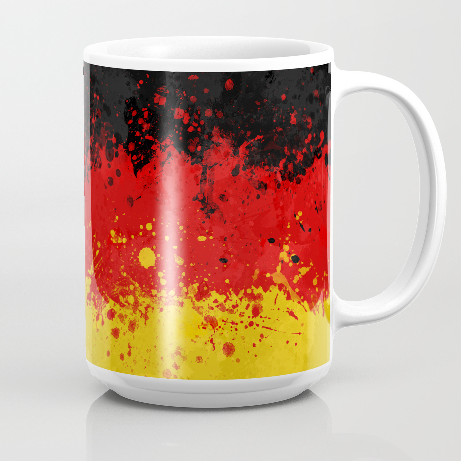 Germany Flag Messy Action Painting Coffee Mug By Snazzygaz