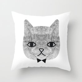 The sweetest cat Throw Pillow