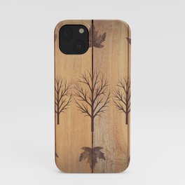Trees to Wood Transitions - browns iPhone Case