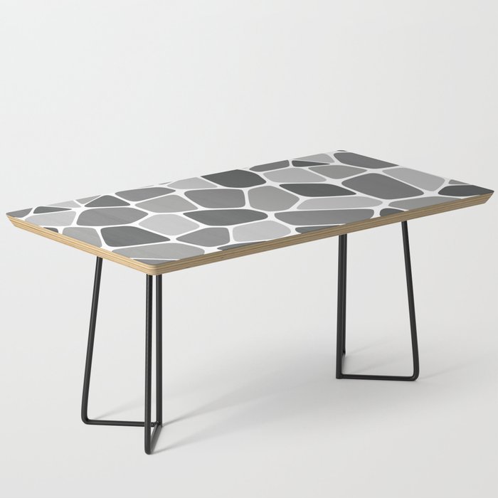 Abstract Shapes 209 in Monochrome Tones Coffee Table