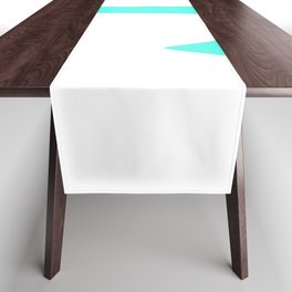 Anchor (Turquoise & White) Table Runner
