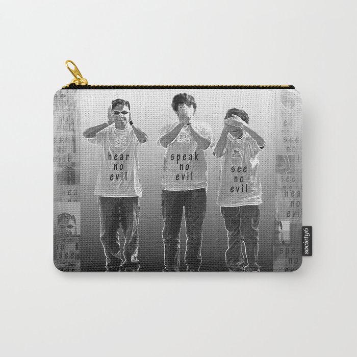 Hear See Speak No Evil Carry-All Pouch