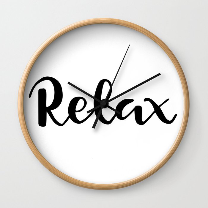 Relax Wall Clock
