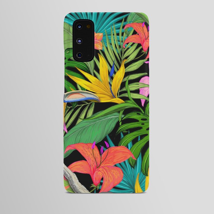 Toucan Hibiscus Floral Colorful Pattern Android Case