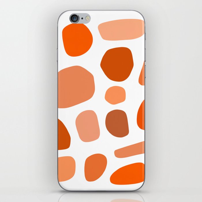 Geometric minimal color stone composition 5 iPhone Skin