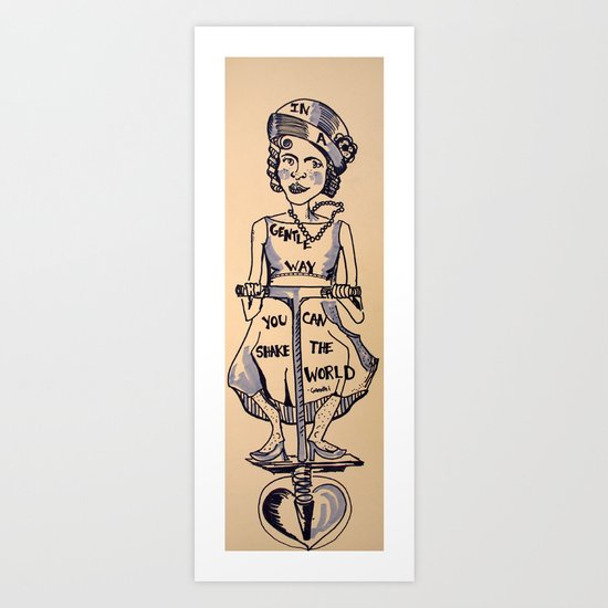 Shake the world Art Print