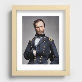 General William T. Sherman - Civil War Recessed Framed Print