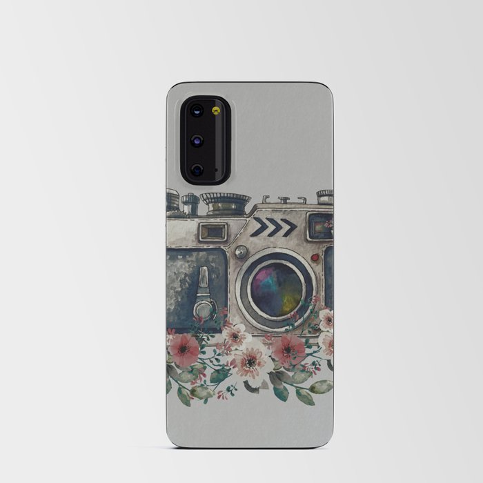 Camera with Summer Flowers Android Card Case