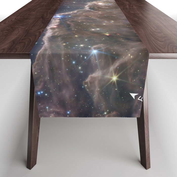 Cosmic Cliffs Carina Nebula Nircam MIRI composite Table Runner