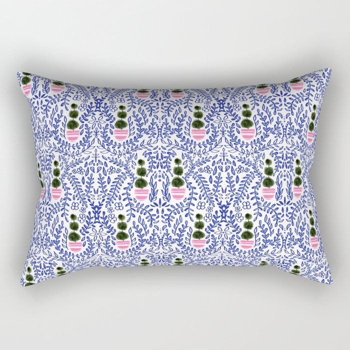 Southern Living Chinoiserie Pattern Small Rectangular Pillow