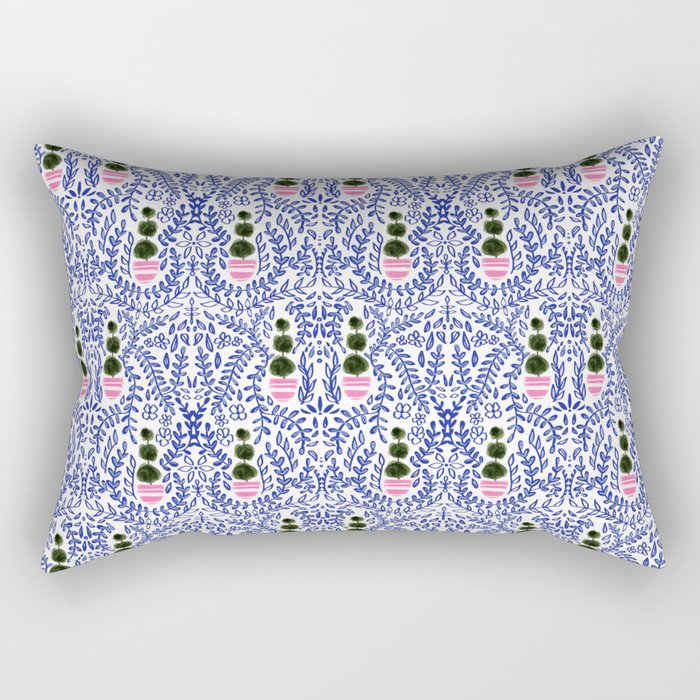 Southern Living - Chinoiserie Pattern Small Rectangular Pillow