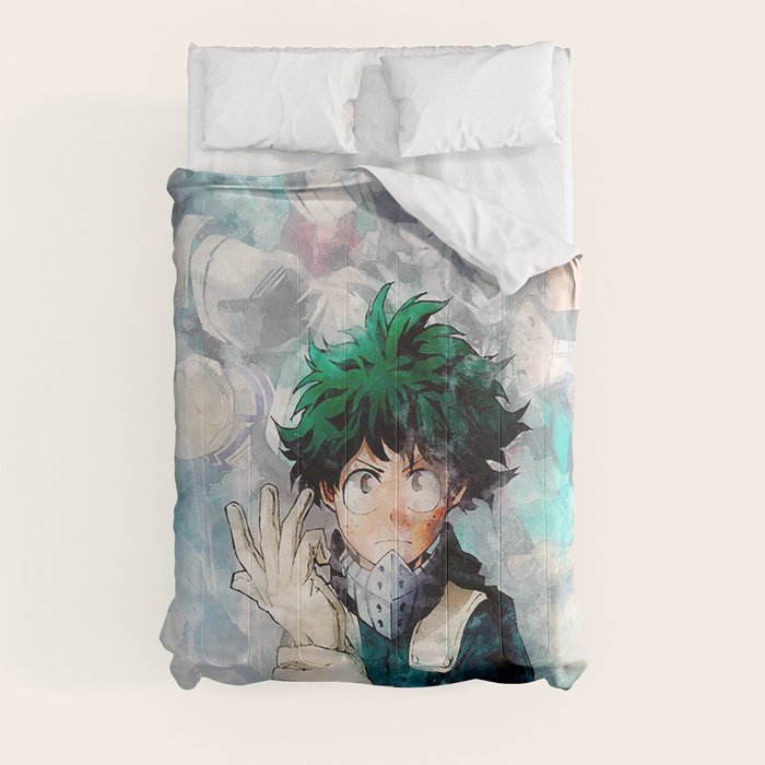 MIDORIYA IZUKU / DEKU MY HERO ACADEMIA Comforter by Tanisha Burch