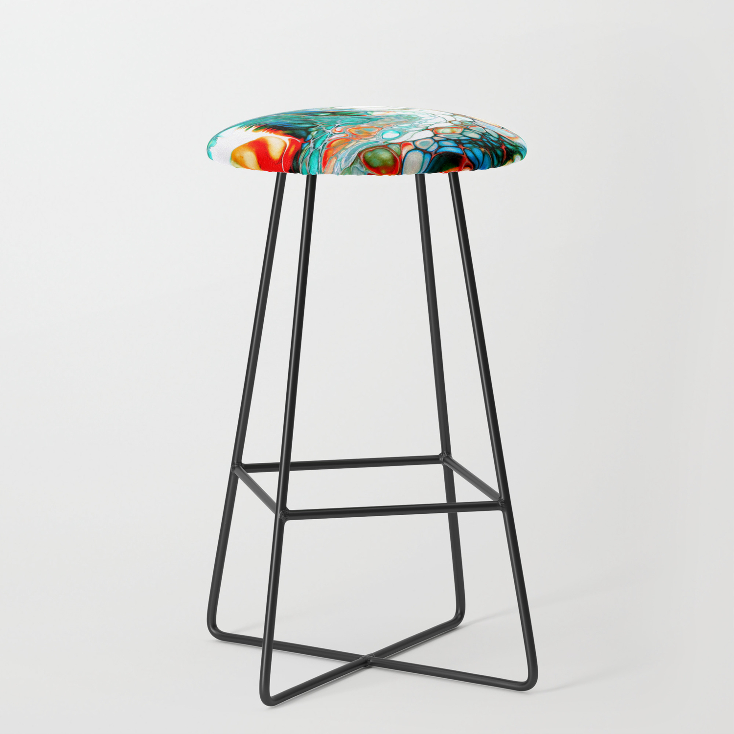 Chinese Bar Stool, Chinese Dragons Bar Stool By Elviradevries Society6