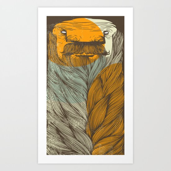 The Bearded Art Print