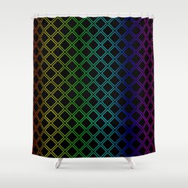 Rainbow Squarity Shower Curtain