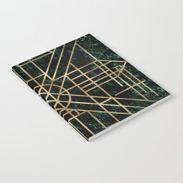 Art Deco design - velvet geo III Notebook