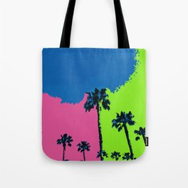 Color Block Palms Tote Bag