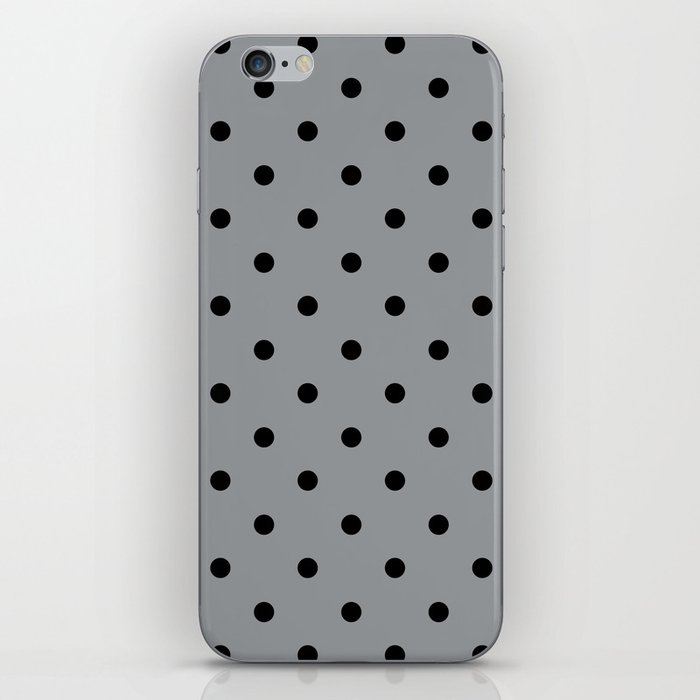 Steely Gray - polka 5 iPhone Skin