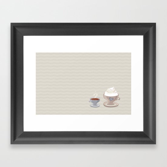 Coffee for Two Framed Art Print