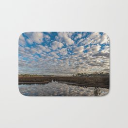 Bayou Reflections Bath Mat | Mississippi, Color, Photo, Landscape, Water, Relfection, Waterway, Natuer, Digital, Blue 