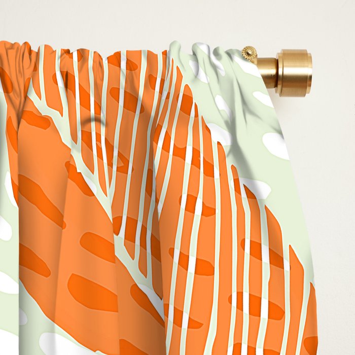 Aloha Spirit Bright Retro Hawaiian Print Blackout Curtain By