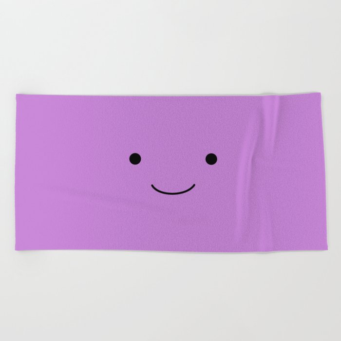 Happy 2 lilac Beach Towel