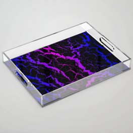 Cracked Space Lava - Blue/Pink Acrylic Tray