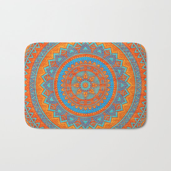 Hippie mandala 66 Bath Mat