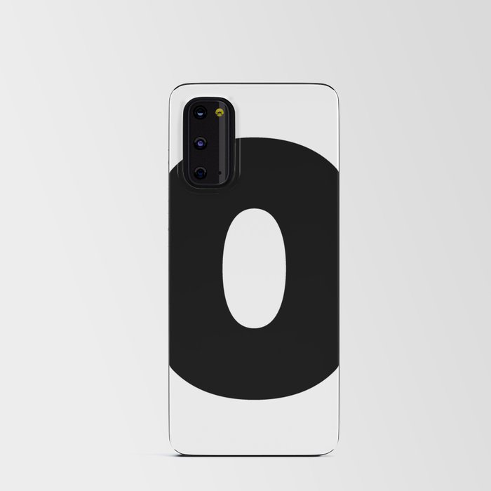 O (Black & White Letter) Android Card Case