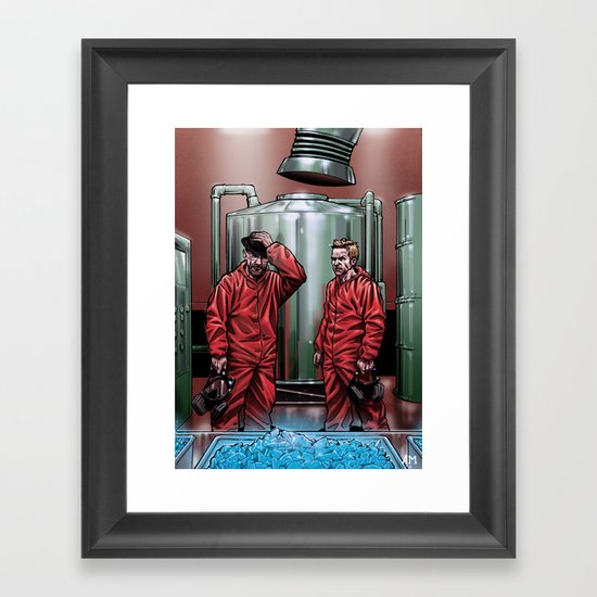 Blue Meth Framed Art Print