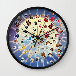Guitar Universe Wall Clock
