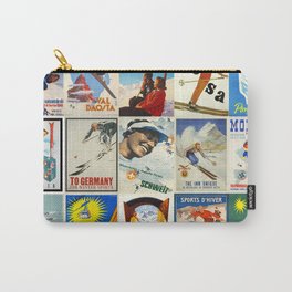 Vintage Skiing Posters Carry-All Pouch