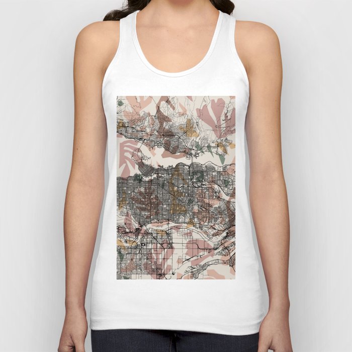 Vancouver, Canada - City Map Tank Top