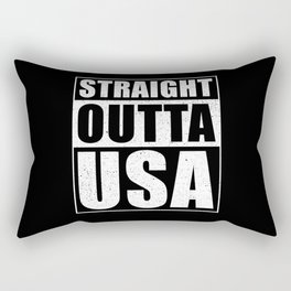 Straight Outta USA Rectangular Pillow