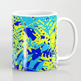 Happy Blue Yellow Green Foliage Coffee Mug