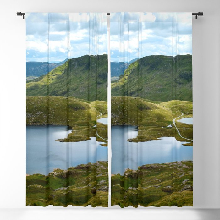 Great Britain Photography - Beautiful National Park In Wales Blackout Curtain