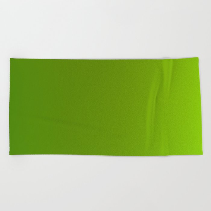 32 Green Gradient Background 220713 Minimalist Art Valourine Digital Design Beach Towel