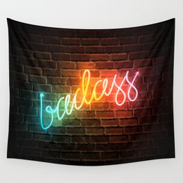 Neon sign tapestry top