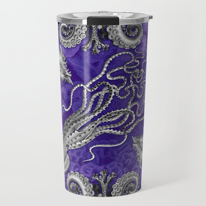The Kraken (Purple, Square) Travel Mug