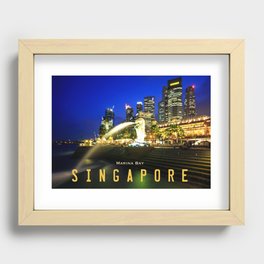 Singapore, The Merlion Recessed Framed Print