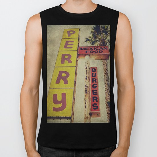 Perry's Vintage Sign Biker Tank