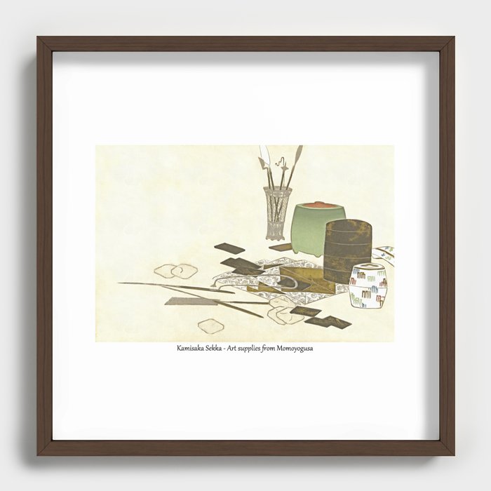 Japanese Art Ukiyo-e - Kamisaka Sekka Recessed Framed Print by