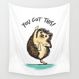 Motivational Hedgehog Wall Tapestry