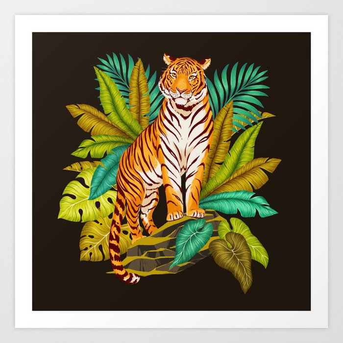 Jungle Tiger Art Print