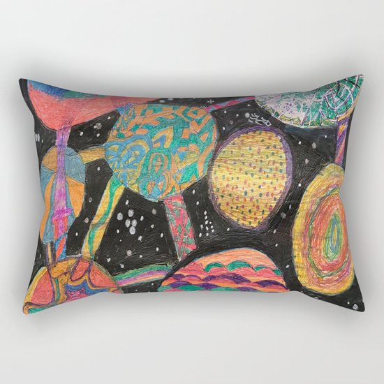 Space Travel Rectangular Pillow
