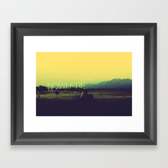 On a road to nowhere Framed Art Print