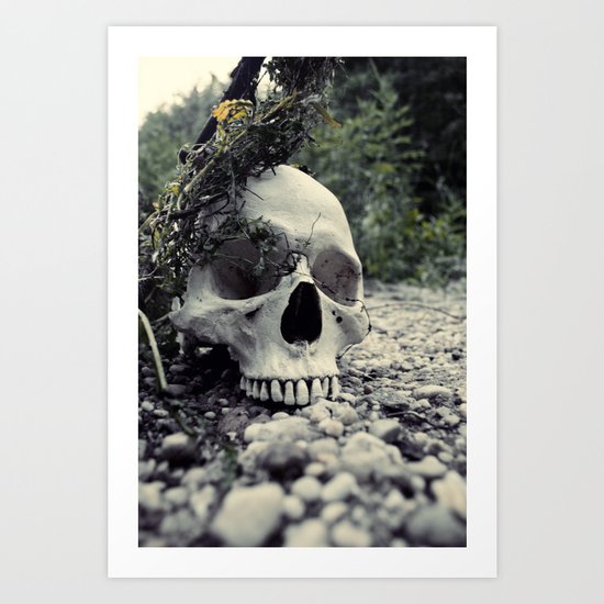 Skulled Art Print