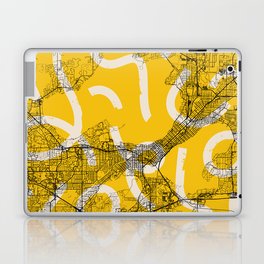 Madison City Map Collage Laptop Skin